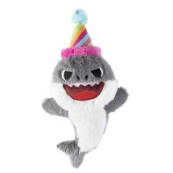 Gimdog Gioco per Cani Peluche Shark Party Grigio