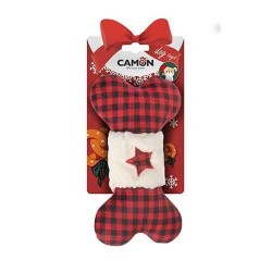 Camon Gioco per Cani Osso in Peluche Natalizio