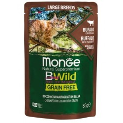 Monge Cat BWild Adult Large Bocconcini in Salsa con Bufalo Bustina 85 g