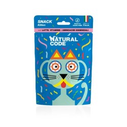 Natural Code Cat Snack per Gattini con Pollo e Latte 60gr
