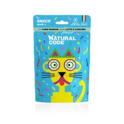 Natural Code Cat Snack Steril con Pollo Latte e Curcuma 60gr