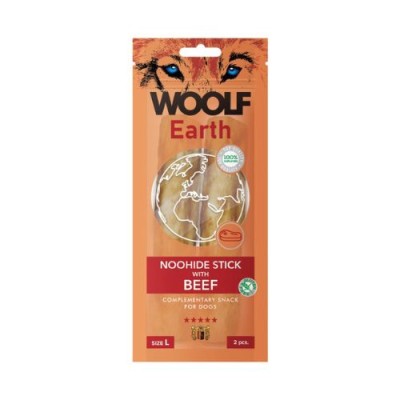 Woolf Snack Earth Noohide Stick L con Manzo 85 gr