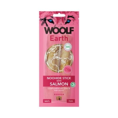 Woolf Snack Earth Noohide Stick L con Salmone 85 gr