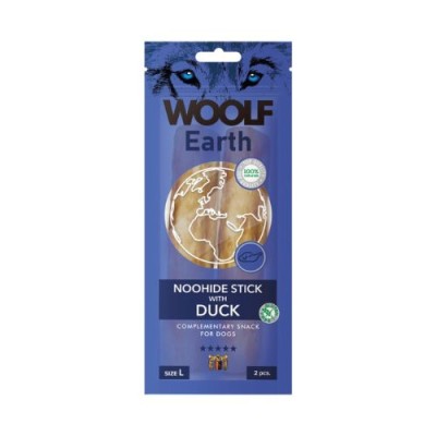 Woolf Snack Earth Noohide Stick L con Anatra 85 gr