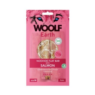 Woolf Snack Earth Noohide Barretta M con Salmone 90 gr