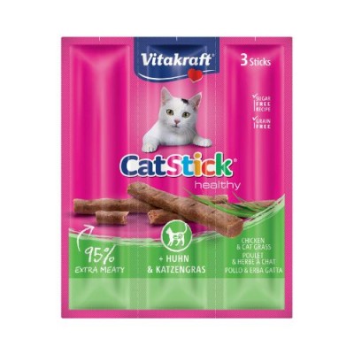 Vitakraft Cat Stick Mini - Pollo e Erba gatta