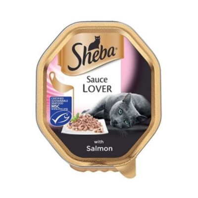 Sheba Sauce Lover Trancetti Con Salmone Vaschetta 85g