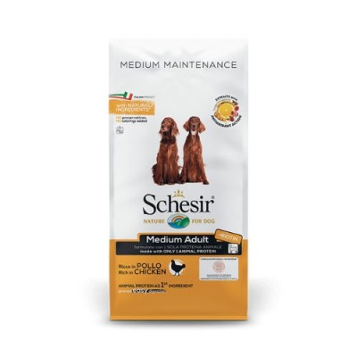 Schesir Dog Mantenimento Adult Medium con Pollo 12 kg