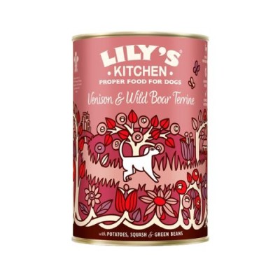 Lily's Kitchen Dog Umido Venison & Wild Boar Terrine Lattina 400gr