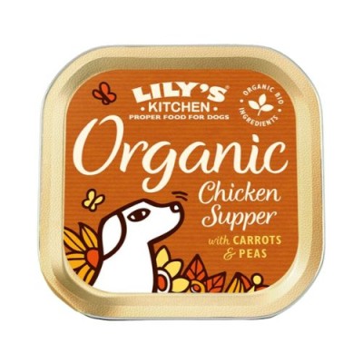 Lily's Kitchen Dog Umido Organic Chicken Supper Vaschetta 150gr