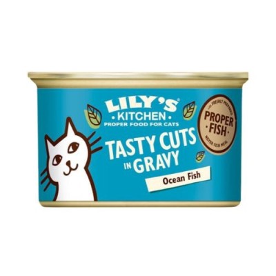 Lily's Kitchen Cat Umido Tasty Cuts con Pesce Oceanico Lattina 85gr