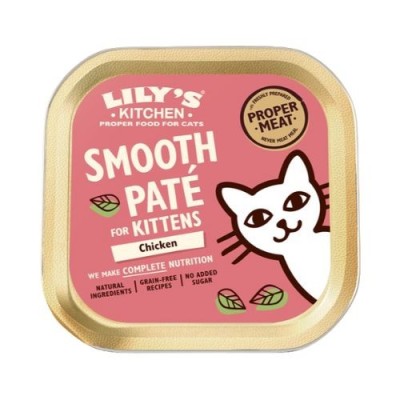 Lily's Kitchen Cat Umido Smooth Patè Kitten Pollo Vaschetta 85gr