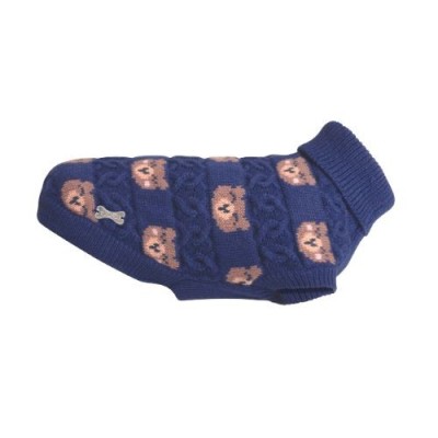 Camon Dog Coat Maglioncino per Cani Bruno Blu