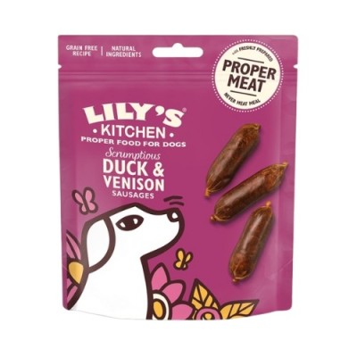 Lily's Kitchen Dog Snack Salsicce Deliziose di Anatra e Cervo 70gr