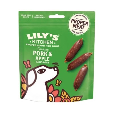 Lily's Kitchen Dog Snack Salsicce Croccanti di Maiale e Mela 70gr