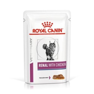 Royal Canin Feline Veterinary Diet Renal con Pollo Bocconcini in Salsa 85 g