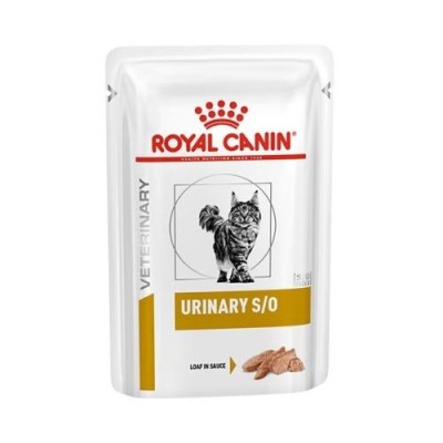 Royal Canin Feline Veterinary Diet Urinary S/O con Manzo Bocconcini in Salsa 100 g