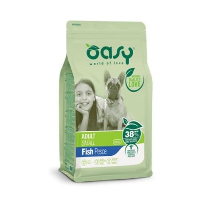 Oasy Dog Lifestage Adult Small con Pesce 1 Kg