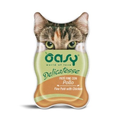 Oasy Cat Delicatesse PatÃ¨  Fine con Pollo 85 g
