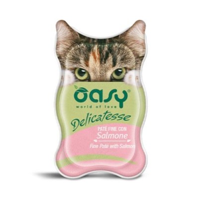 Oasy Cat Delicatesse PatÃ¨ Fine Con Salmone 85 g