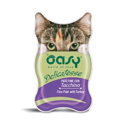 Oasy Cat Delicatesse PatÃ¨ Fine Con Tacchino 85 g