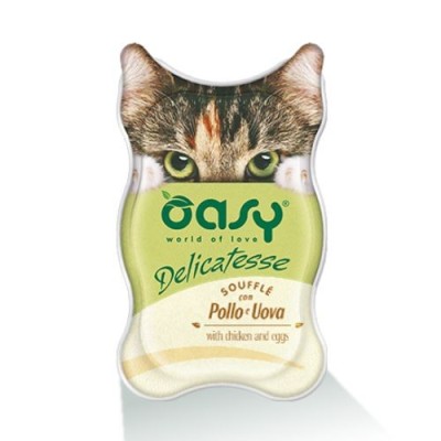 Oasy Cat Delicatesse SoufflÃ¨ Con Pollo e Uova 85 g