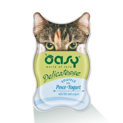 Oasy Cat Delicatesse SoufflÃ¨ Con Pesce e Yogurt 85 g