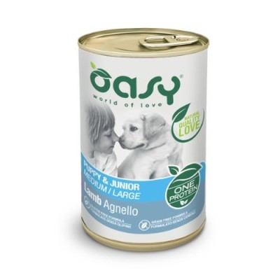 Oasy Dog OAP Puppy & Junior Agnello Lattina in Patè 400 g