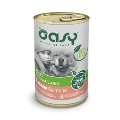 Oasy Dog OAP Adult Salmone Lattina in Patè 400 g