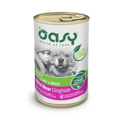Oasy Dog OAP Adult All Breeds Cinghiale Selvatico Lattina in PatÃ¨ 400 g
