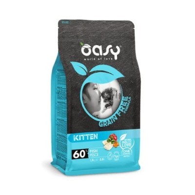 Oasy Cat Grain Free Kitten con Pesce 300 g
