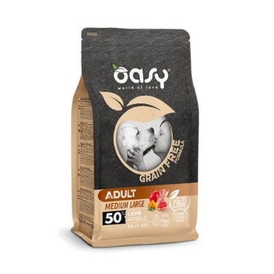 Oasy Dog Grain Free Adult Medium e Large Agnello 2.5 kg