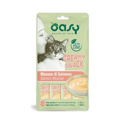 Oasy Cat Creamy Snack Salmone x4