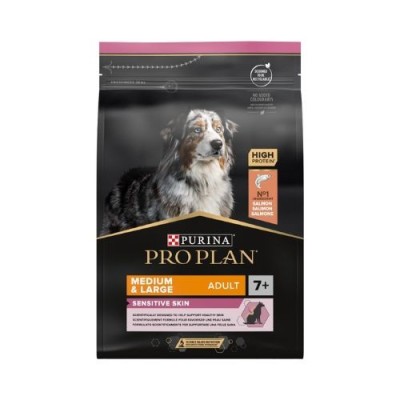 Pro Plan Dog Mature & Senior 7+ Medium OPTIderma con Salmone 3 kg