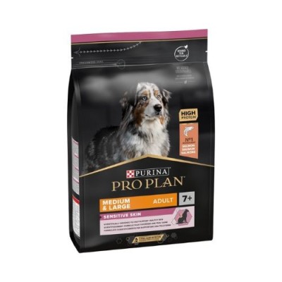 Pro Plan Dog Mature & Senior 7+ Medium OPTIderma con Salmone 3 kg