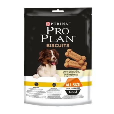 Pro Plan Dog Snack Biscotti Adult Light con Pollo e Riso 400 g