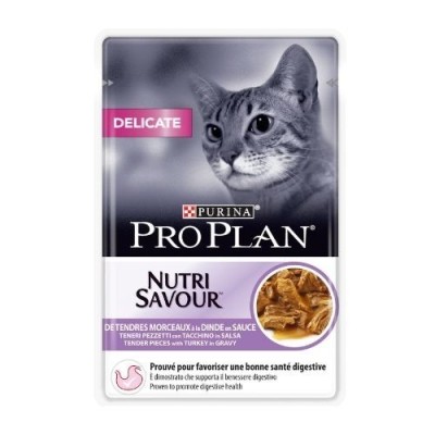 Pro Plan Cat Nutrisavour  Delicate con Tacchino Bustine in Salsa 85 g