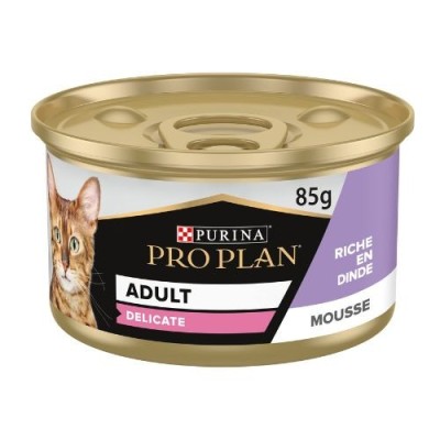 Pro Plan Cat Delicate Ricco di Tacchino Lattina 85 g