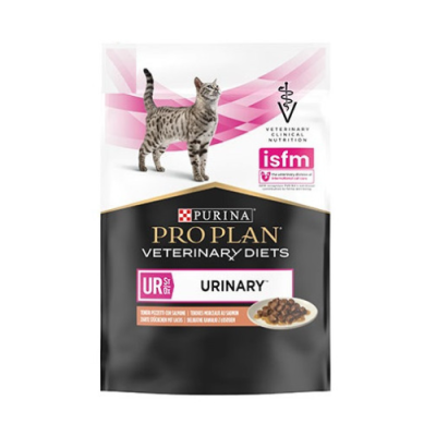 Pro Plan Cat Veterinary Diet UR Urinary ST/OX Sfilaccetti In Salsa Con Salmone Bustina 85 g