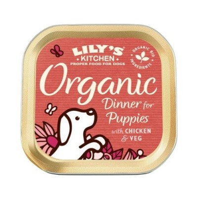 Lily's Kitchen Dog Umido Organic Dinner for Puppy Vaschetta 150gr