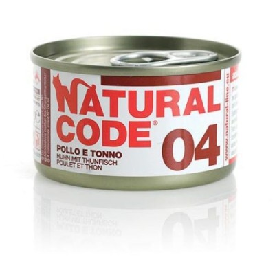 Natural Code Cat Adult  04 Pollo e Tonno 85g