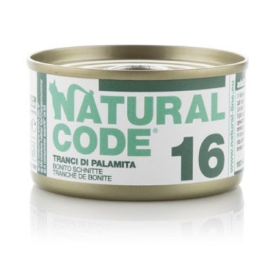 Natural Code Cat Adult 16 Carne Bianca di Palamita 85g