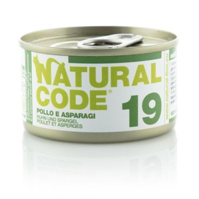 Natural Code Cat Adult 19 Pollo Asparagi e Riso 85g