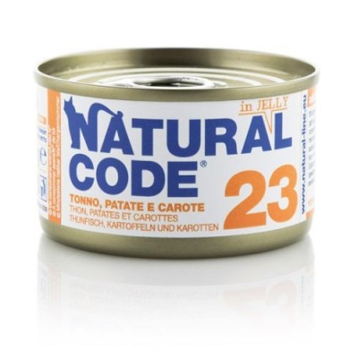 Natural Code Cat Adult 23 Tonno, Patate e Carote 85g