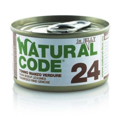 Natural Code Cat  Adult 24 Tonno Manzo e Verdure 85g