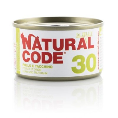 Natural Code Adult Cat 30 Pollo e Tacchino 85g