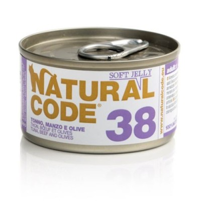 Natural Code Cat Adult 38 Tonno Manzo e Olive 85g