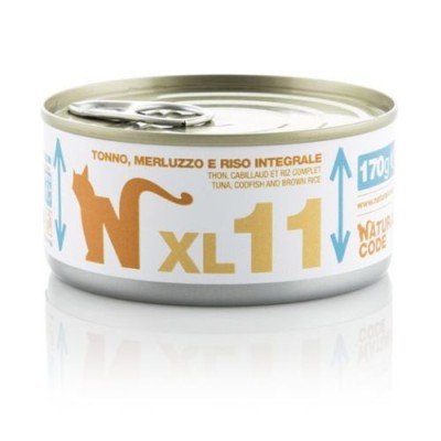 Natural Code Cat XL 11 Tonno Merluzzo e Riso Integrale 170 g
