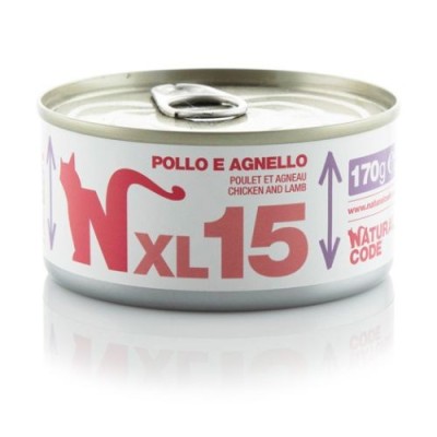 Natural Code Cat XL 15 Pollo con Agnello 170 g