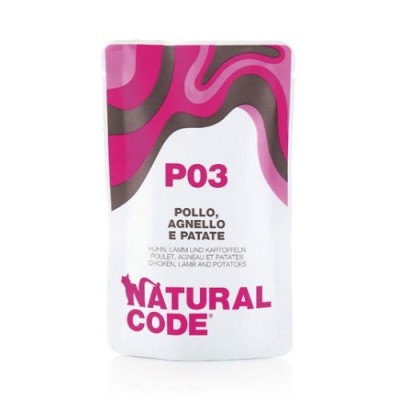 Natural Code Cat Pouches P03 Pollo Agnello e Patate Bustina 70 g
